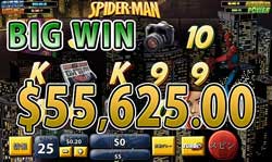 SPIDER-MANで大勝利 賞金55,625.00ドル獲得！