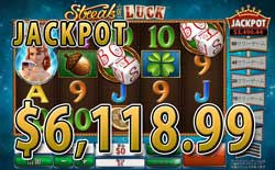 Streak of LuckでJACKPOT賞金6,118.99ドル獲得！
