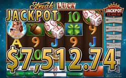 Streak of LuckでJACKPOT賞金7,512.74ドル獲得！