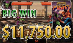 SPIDER-MANのULTIMATE FIGHTで大勝利 賞金11,750.00ドル獲得！ 