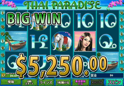 Thai Paradise で大勝利　賞金5,250.00 ドル 獲得！
