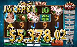 Streak of Luck でジャックポット獲得　賞金5,378.02 ドル 獲得！