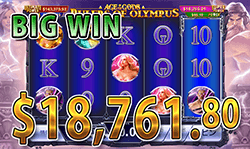 Age of the Gods: Rulers Of Olympus で 大勝利　賞金18,761.80ドル 獲得！