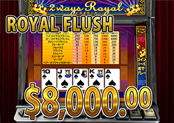 2 Ways Royal で ロイヤルフラッシュ　賞金8,000.00ドル 獲得！