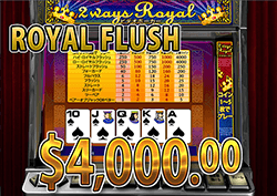 2 Ways Royal で ロイヤルフラッシュ　賞金4,000.00ドル 獲得！