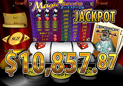 MagicSlotsでジャックポット 賞金10,854.87ドル獲得！