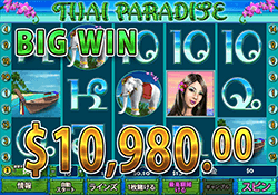 Thai Paradise で 大勝利　賞金10,980.00ドル 獲得！